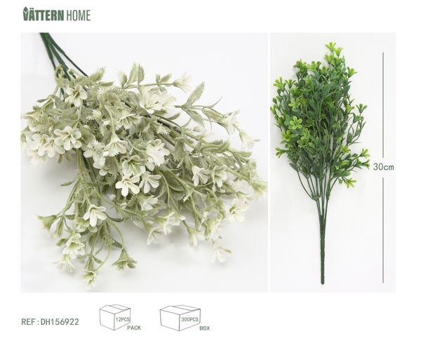 Simulación de plantas acuáticas 30CMPE verde oscuro, decoración verde claro