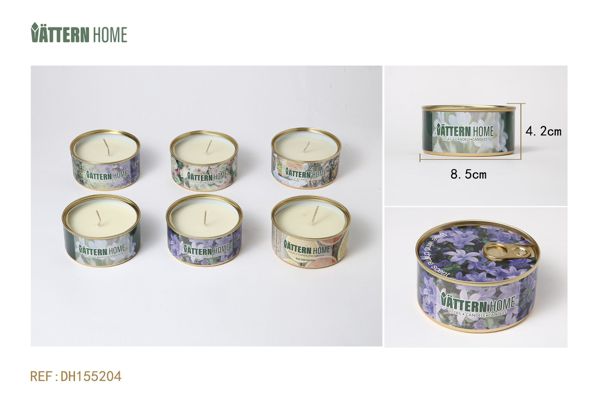 Vela en frasco de 8,5 x 4,2 cm con aroma a flores y frutas de parafina (blanco lechoso) que arde durante 8 horas