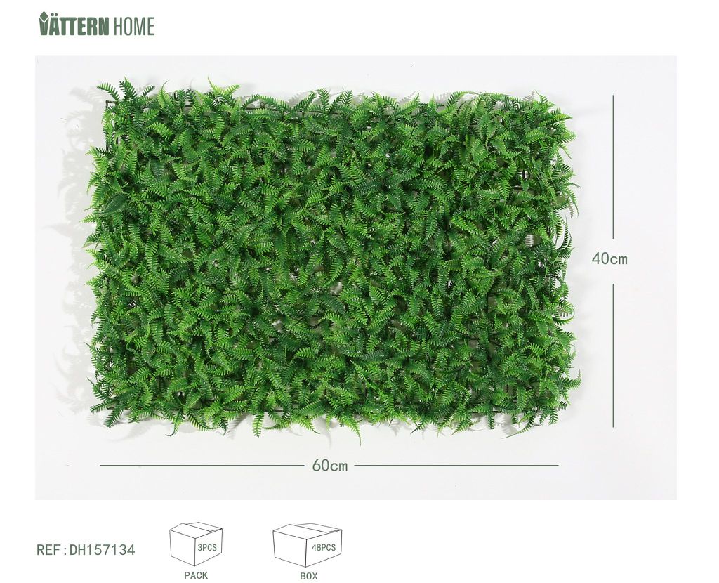 Césped persa 40*60CM plástico (PE) verde de capas gruesas, textura clara, natural y verdadero