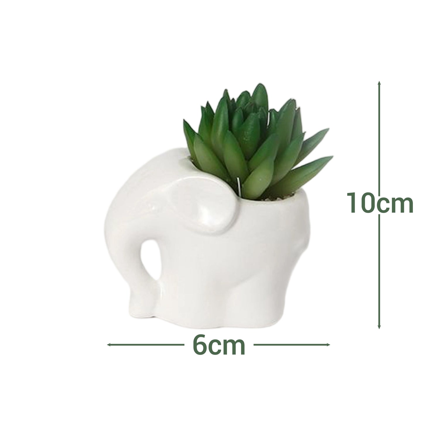 VATTEN HOME Plantas Artificiales 8 * 10CM, CERÁMICA, MACETAS DE Plantas Verdes SIMULADAS para Crear PAISAJES ECOLÓGICOS EN EL Espacio Natural Y Decoraciones ESCÉNICAS