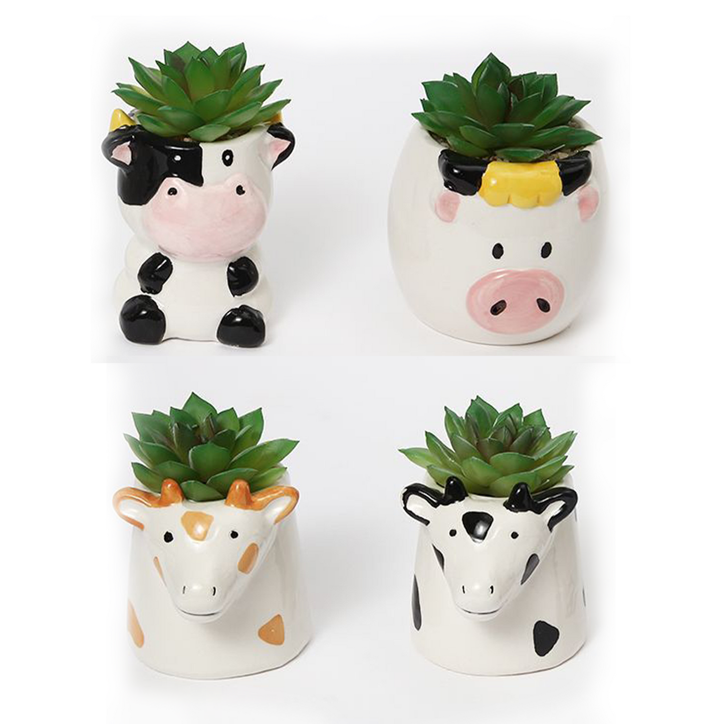 VATTEN HOME Plantas Artificiales 8 * 10CM, CERÁMICA, MACETAS DE Plantas Verdes SIMULADAS para Crear PAISAJES ECOLÓGICOS EN EL Espacio Natural Y Decoraciones ESCÉNICAS