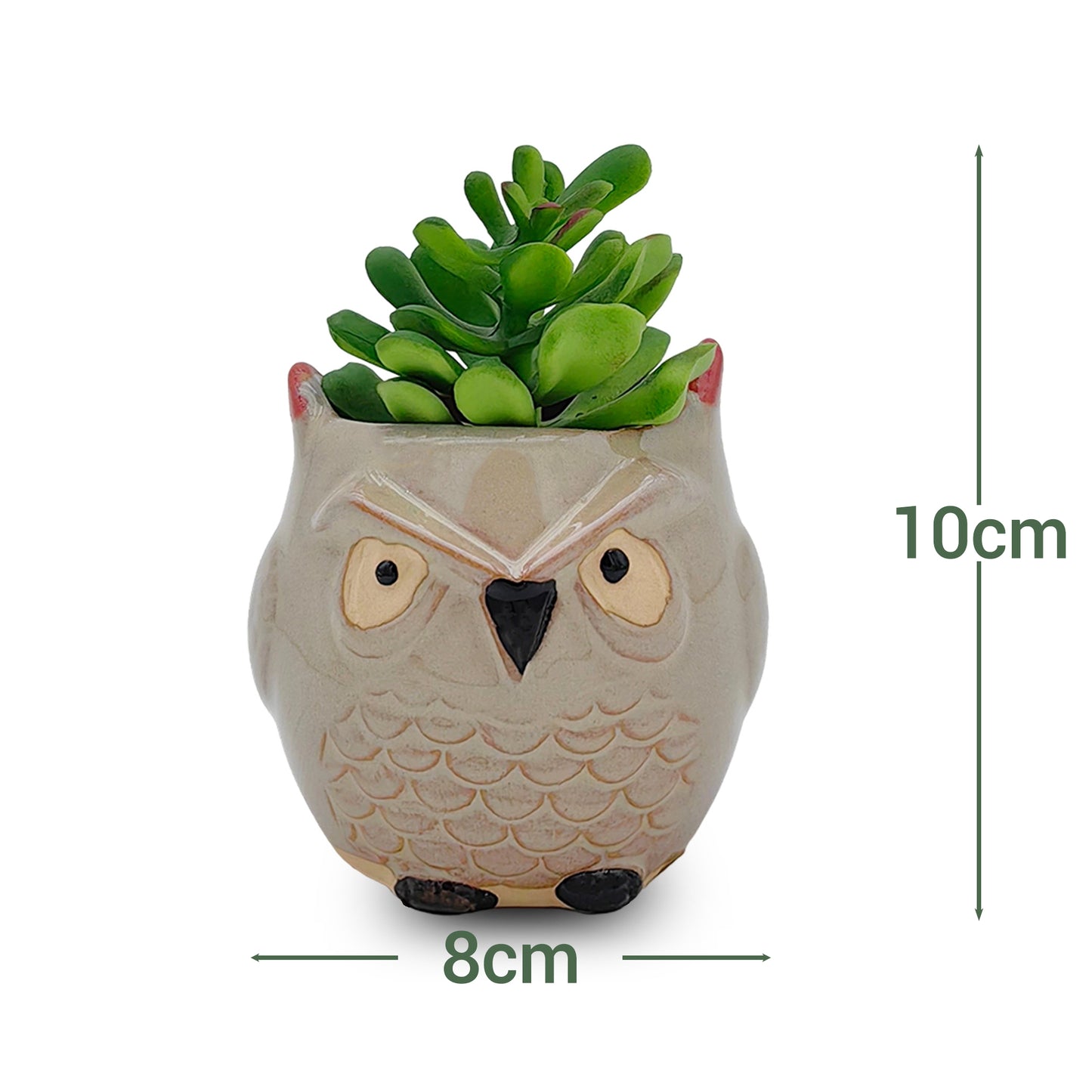 VATTEN HOME Plantas Artificiales 8 * 10CM, CERÁMICA, MACETAS DE Plantas Verdes SIMULADAS para Crear PAISAJES ECOLÓGICOS EN EL Espacio Natural Y Decoraciones ESCÉNICAS