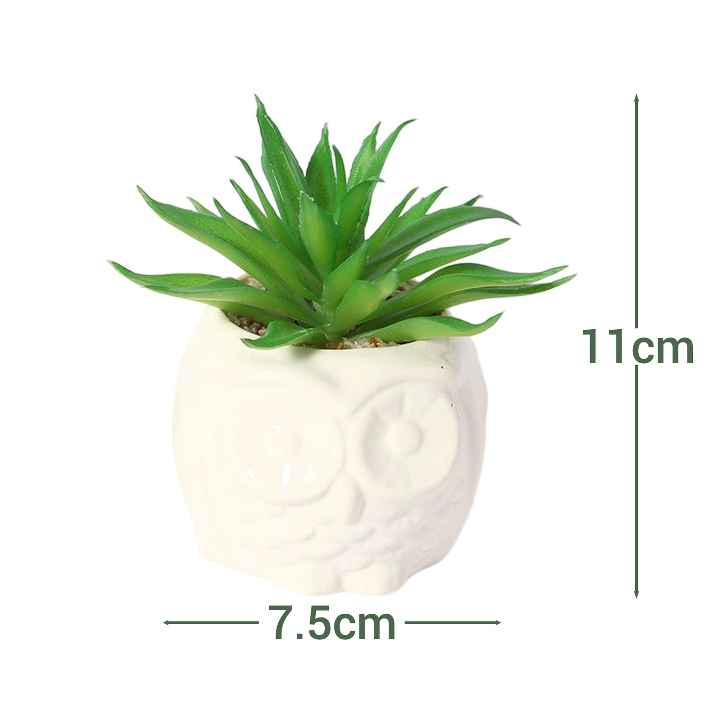 VATTEN HOME Plantas Artificiales 8 * 10CM, CERÁMICA, MACETAS DE Plantas Verdes SIMULADAS para Crear PAISAJES ECOLÓGICOS EN EL Espacio Natural Y Decoraciones ESCÉNICAS
