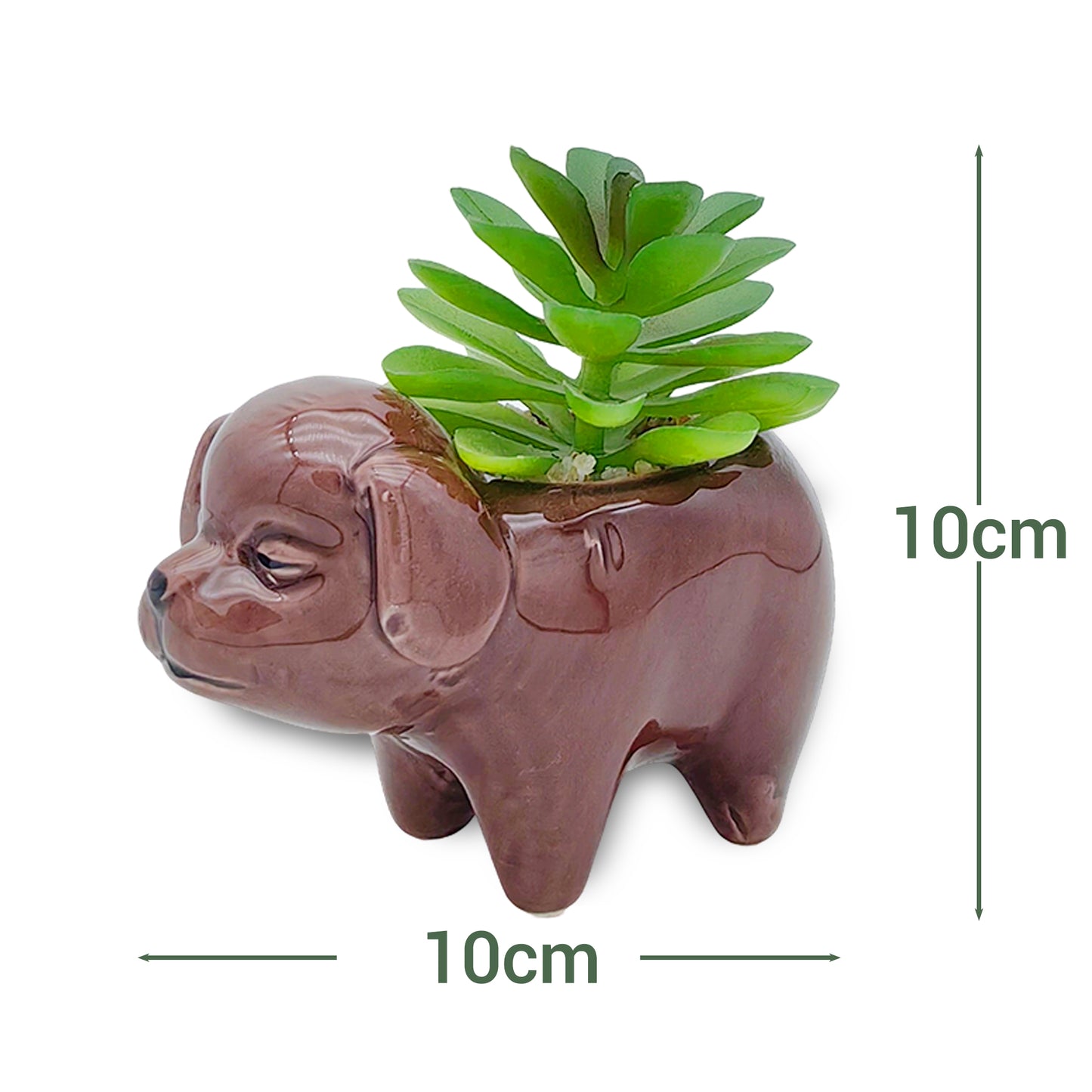 VATTEN HOME Plantas Artificiales 8 * 10CM, CERÁMICA, MACETAS DE Plantas Verdes SIMULADAS para Crear PAISAJES ECOLÓGICOS EN EL Espacio Natural Y Decoraciones ESCÉNICAS