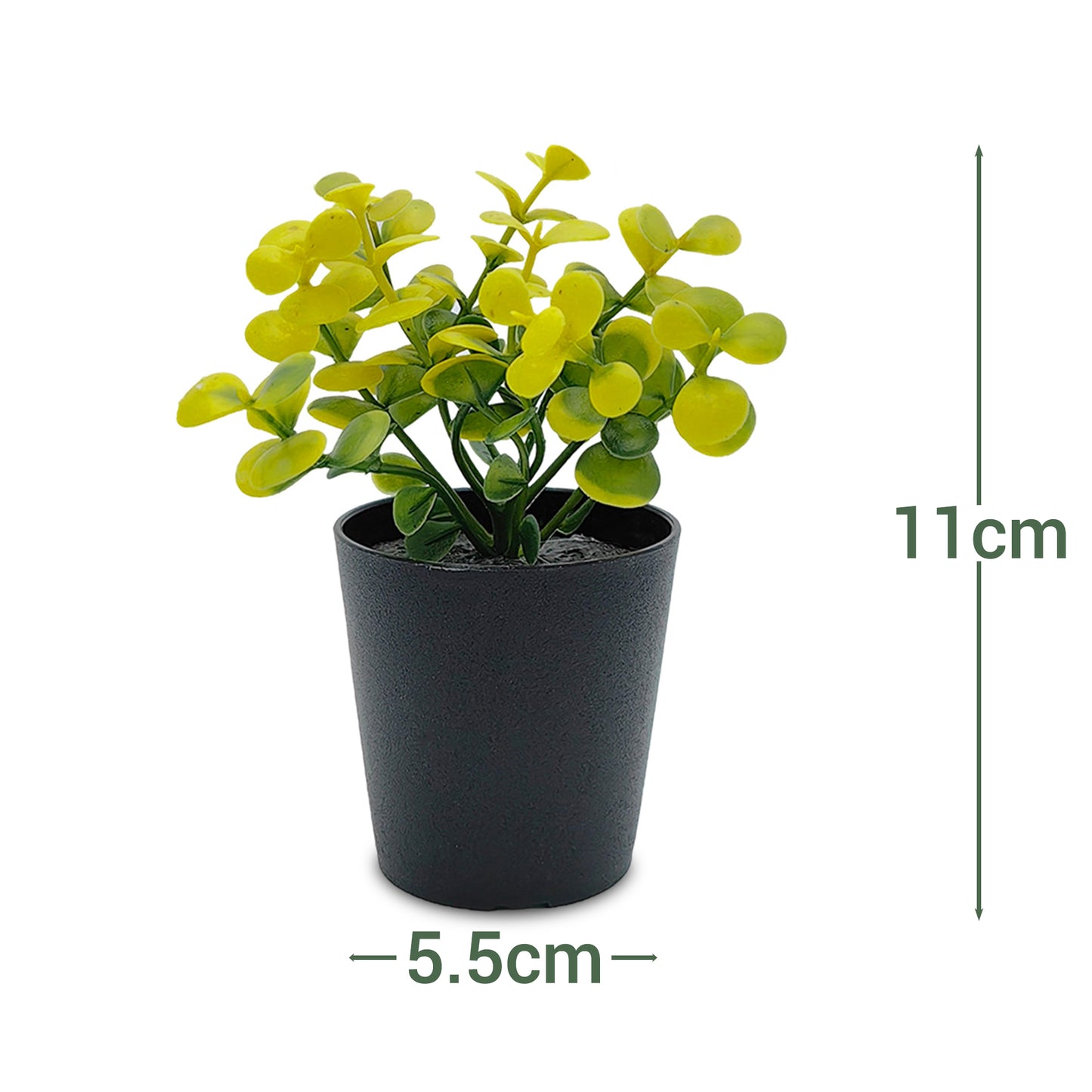 VATTEN HOME Surtido de Plantas Verdes simuladas, plantación con Horquilla, 5,5 x 5,5 x 9 cm, Serie Verde de plástico para Crear un Paisaje de Espacio Natural ecológico, decoración de escenas