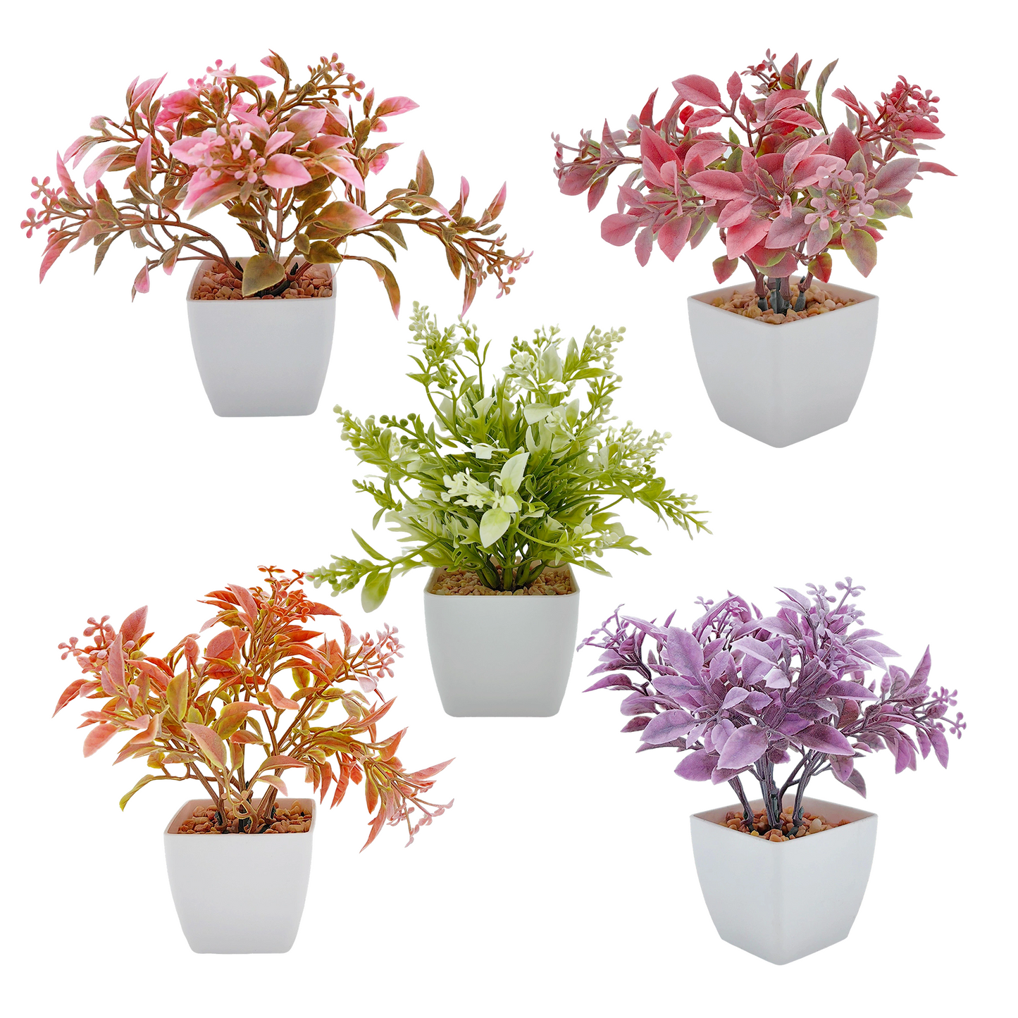 Serie de flores y plantas 5,5*5,5*13 cm, plantas verdes artificiales, simulación en maceta, adornos creativos, decoración