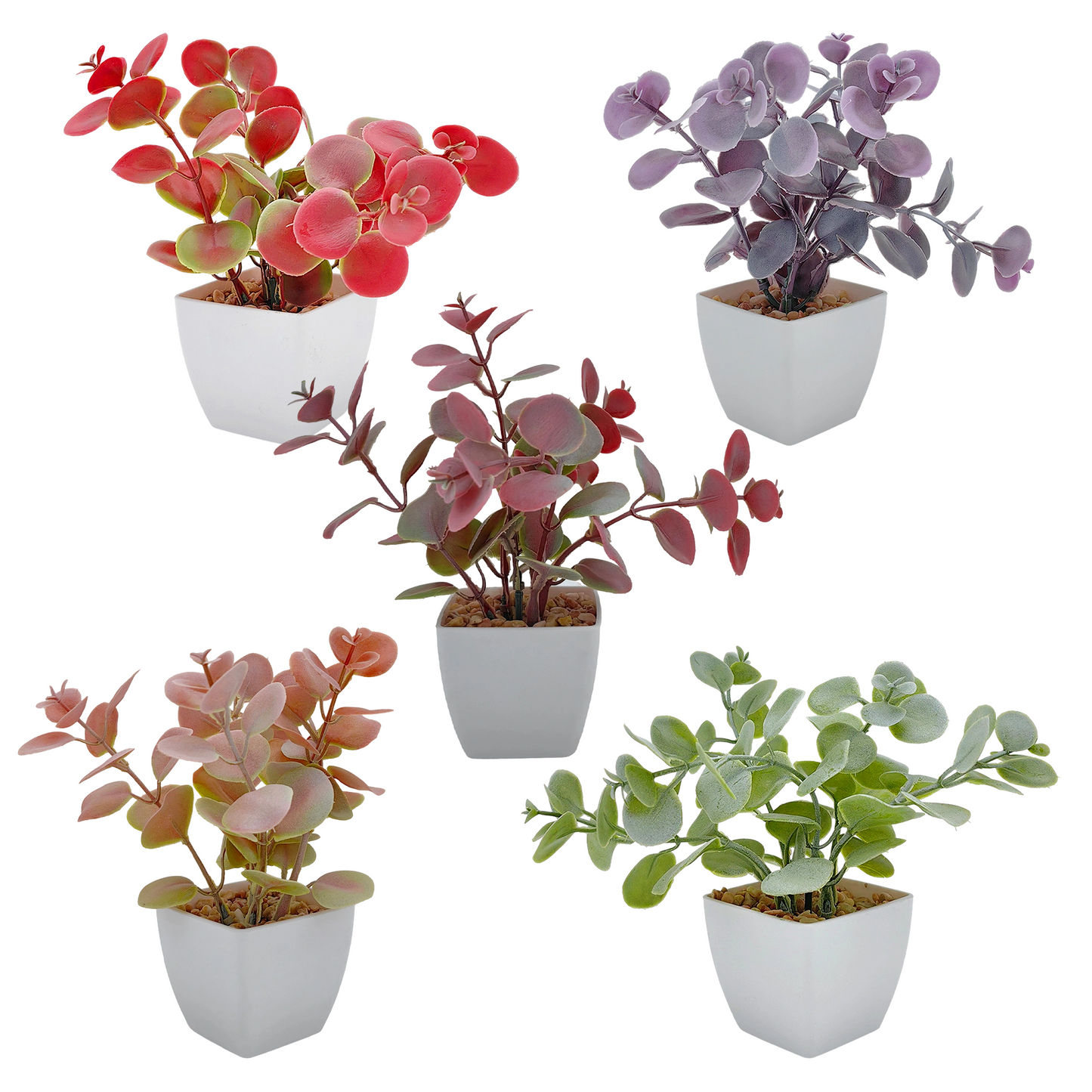 Serie de flores y plantas 5,5*5,5*14 cm, plantas verdes artificiales, simulación en maceta, adornos creativos, decoración
