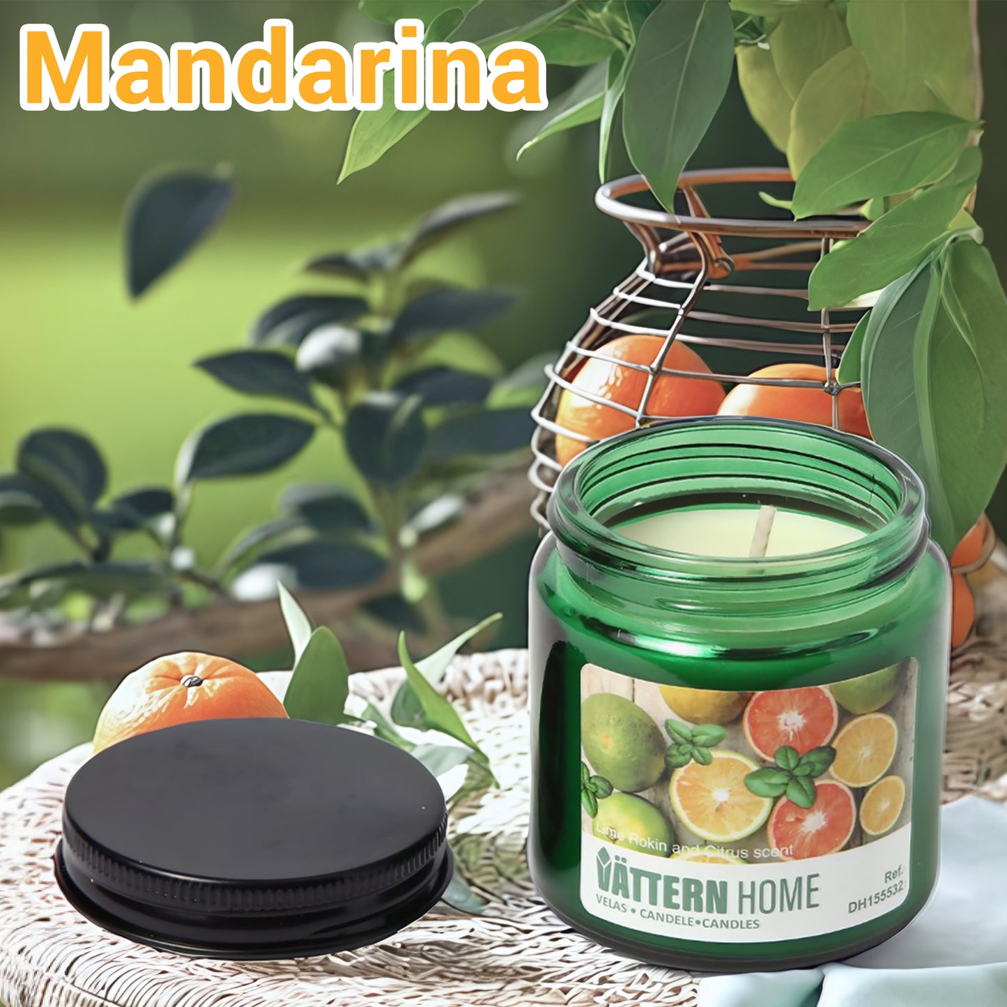 Vela Aromática Perfumada para Aromaterapia, Vela con Tapa, 6.7x6.7x7cm - 10 Horas de Duración, Regalo Mujer Cumpleaños