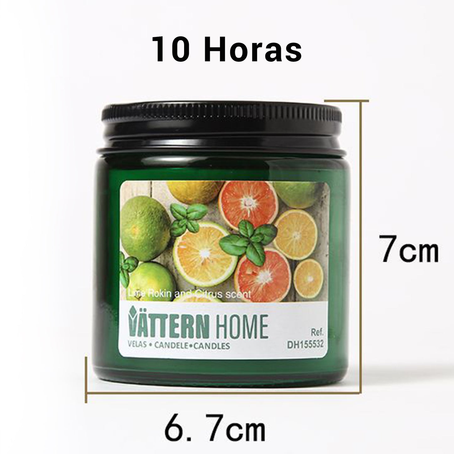 Vela Aromática Perfumada para Aromaterapia, Vela con Tapa, 6.7x6.7x7cm - 10 Horas de Duración, Regalo Mujer Cumpleaños