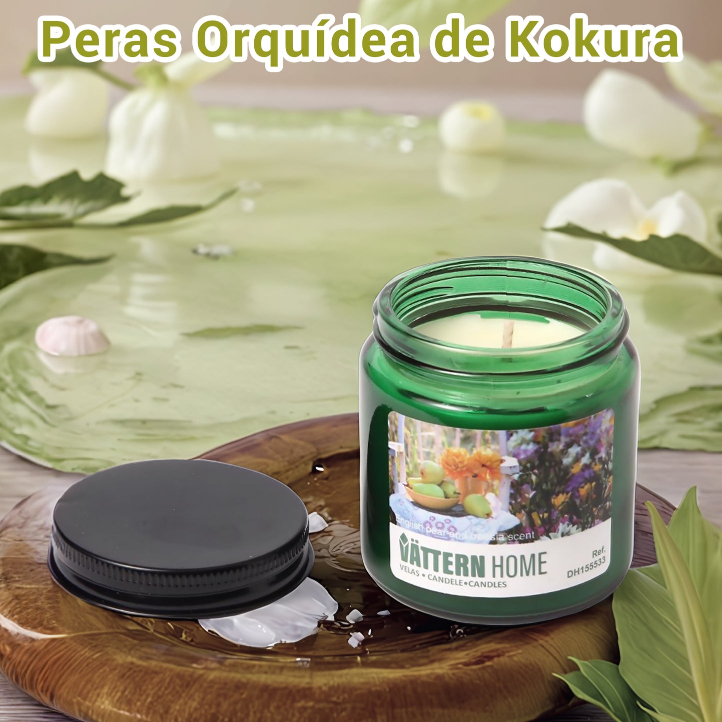Vela Aromática Perfumada para Aromaterapia, Vela con Tapa, 6.7x6.7x7cm - 10 Horas de Duración, Regalo Mujer Cumpleaños