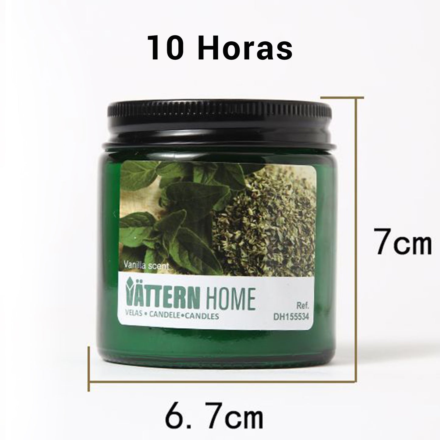 Vela Aromática Perfumada para Aromaterapia, Vela con Tapa, 6.7x6.7x7cm - 10 Horas de Duración, Regalo Mujer Cumpleaños