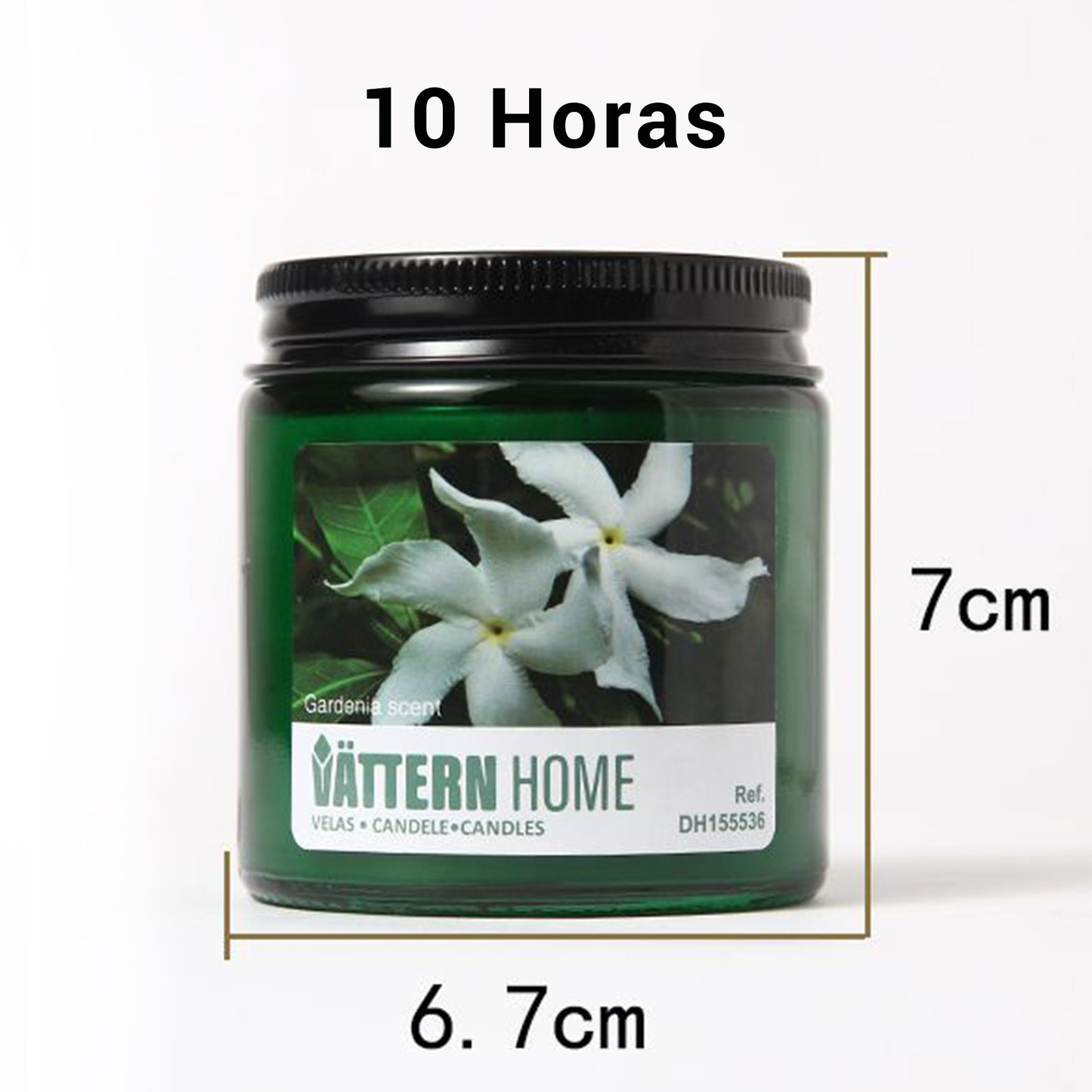 Vela Aromática Perfumada para Aromaterapia, Vela con Tapa, 6.7x6.7x7cm - 10 Horas de Duración, Regalo Mujer Cumpleaños