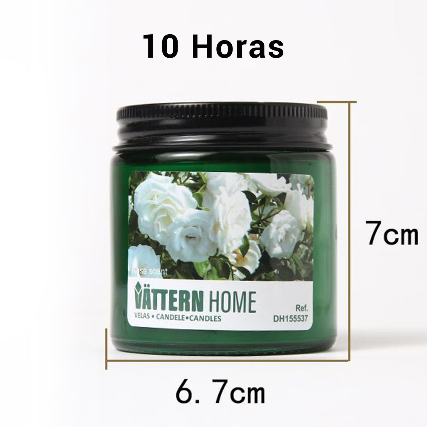 Vela Aromática Perfumada para Aromaterapia, Vela con Tapa, 6.7x6.7x7cm - 10 Horas de Duración, Regalo Mujer Cumpleaños