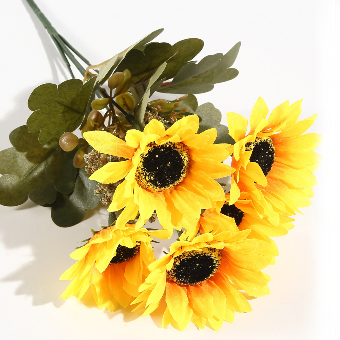 VATTEN HOME Ramo DE Flores Artificiales, 29 CM, POLIÉSTER, Polietileno, Hierro, COPOLÍMERO DE ETILENO-Acetato DE Vinilo, Realista, Puro Y Elegante