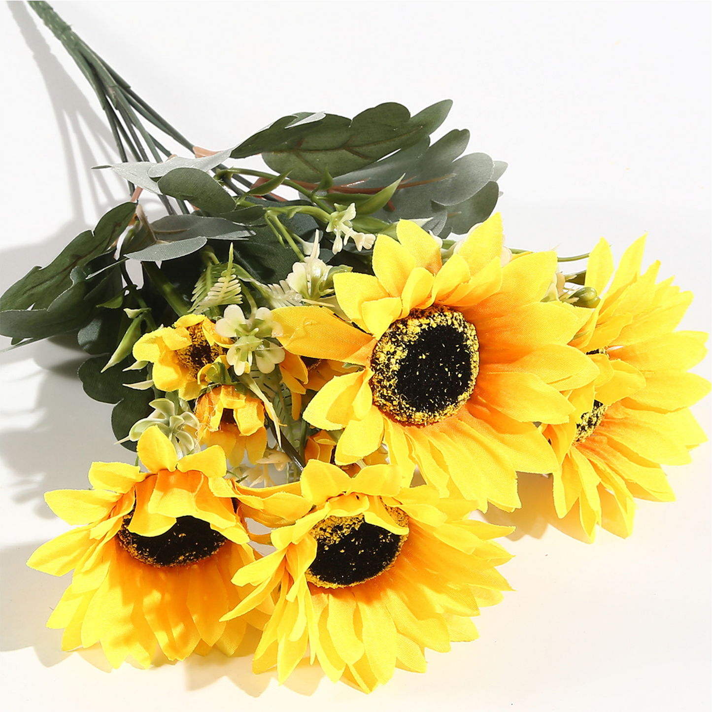 VATTEN HOME Ramo DE Flores Artificiales, 29 CM, POLIÉSTER, Polietileno, Hierro, COPOLÍMERO DE ETILENO-Acetato DE Vinilo, Realista, Puro Y Elegante