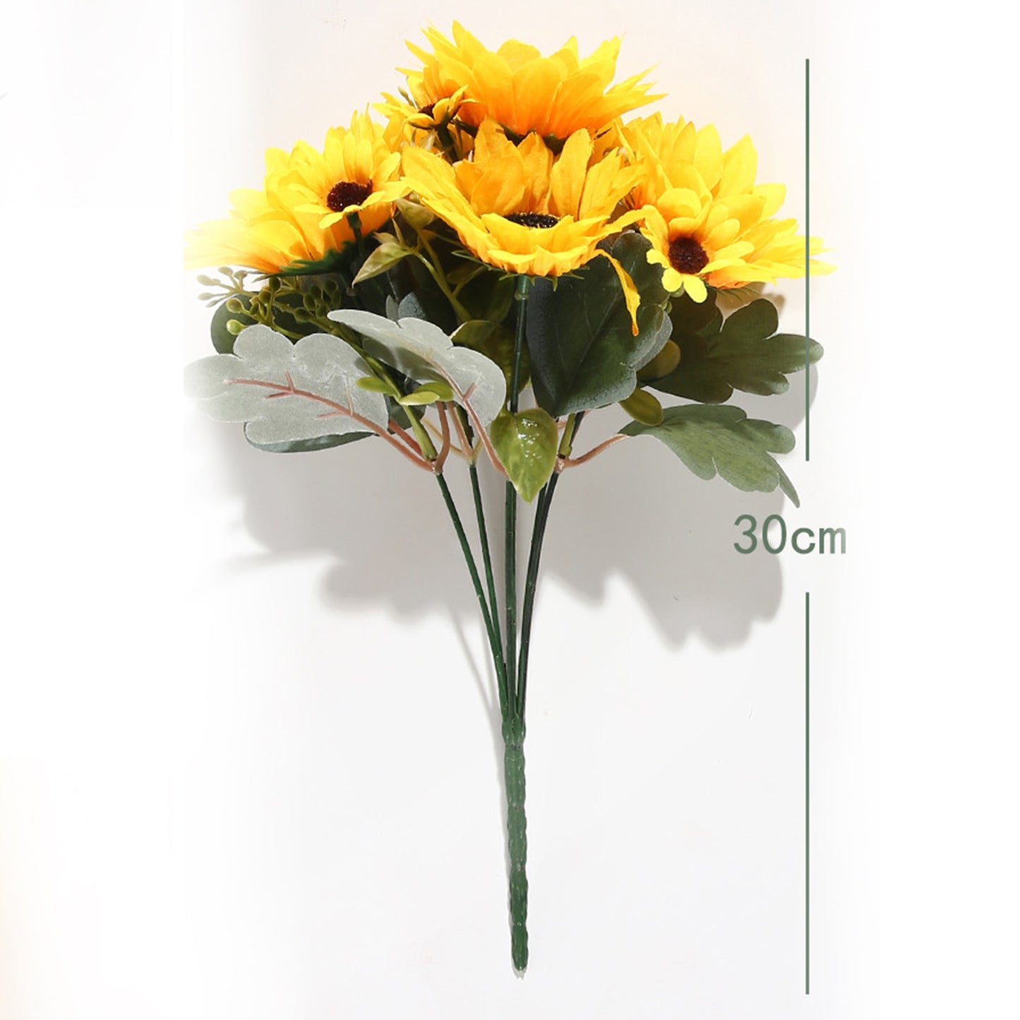 VATTEN HOME Ramo DE Flores Artificiales, 29 CM, POLIÉSTER, Polietileno, Hierro, COPOLÍMERO DE ETILENO-Acetato DE Vinilo, Realista, Puro Y Elegante