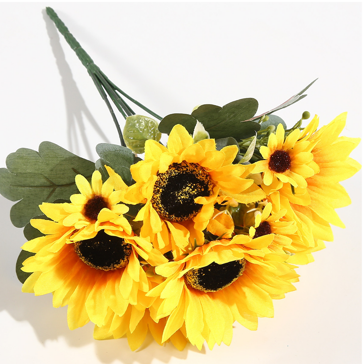 VATTEN HOME Ramo DE Flores Artificiales, 29 CM, POLIÉSTER, Polietileno, Hierro, COPOLÍMERO DE ETILENO-Acetato DE Vinilo, Realista, Puro Y Elegante
