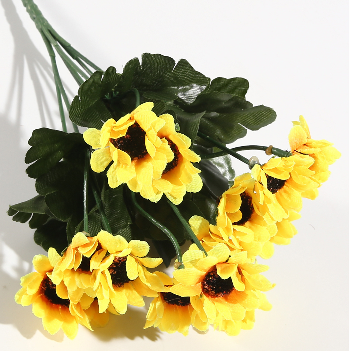 VATTEN HOME Ramo DE Flores Artificiales, 29 CM, POLIÉSTER, Polietileno, Hierro, COPOLÍMERO DE ETILENO-Acetato DE Vinilo, Realista, Puro Y Elegante
