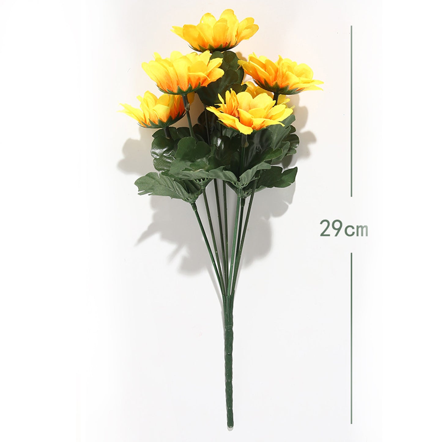 VATTEN HOME Ramo DE Flores Artificiales, 29 CM, POLIÉSTER, Polietileno, Hierro, COPOLÍMERO DE ETILENO-Acetato DE Vinilo, Realista, Puro Y Elegante