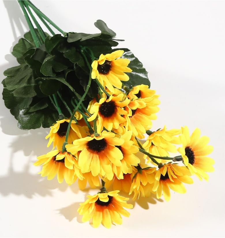 VATTEN HOME Ramo DE Flores Artificiales, 29 CM, POLIÉSTER, Polietileno, Hierro, COPOLÍMERO DE ETILENO-Acetato DE Vinilo, Realista, Puro Y Elegante