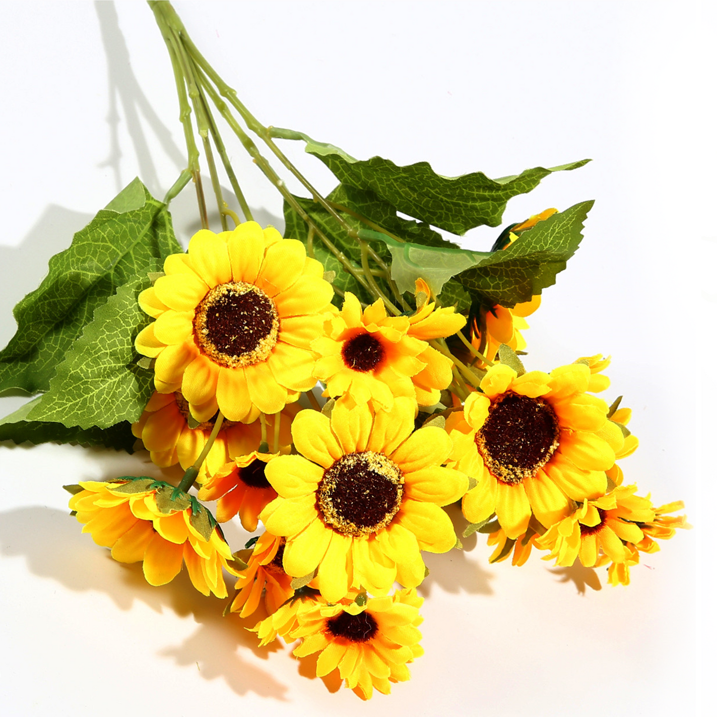 VATTEN HOME Ramo DE Flores Artificiales, 29 CM, POLIÉSTER, Polietileno, Hierro, COPOLÍMERO DE ETILENO-Acetato DE Vinilo, Realista, Puro Y Elegante