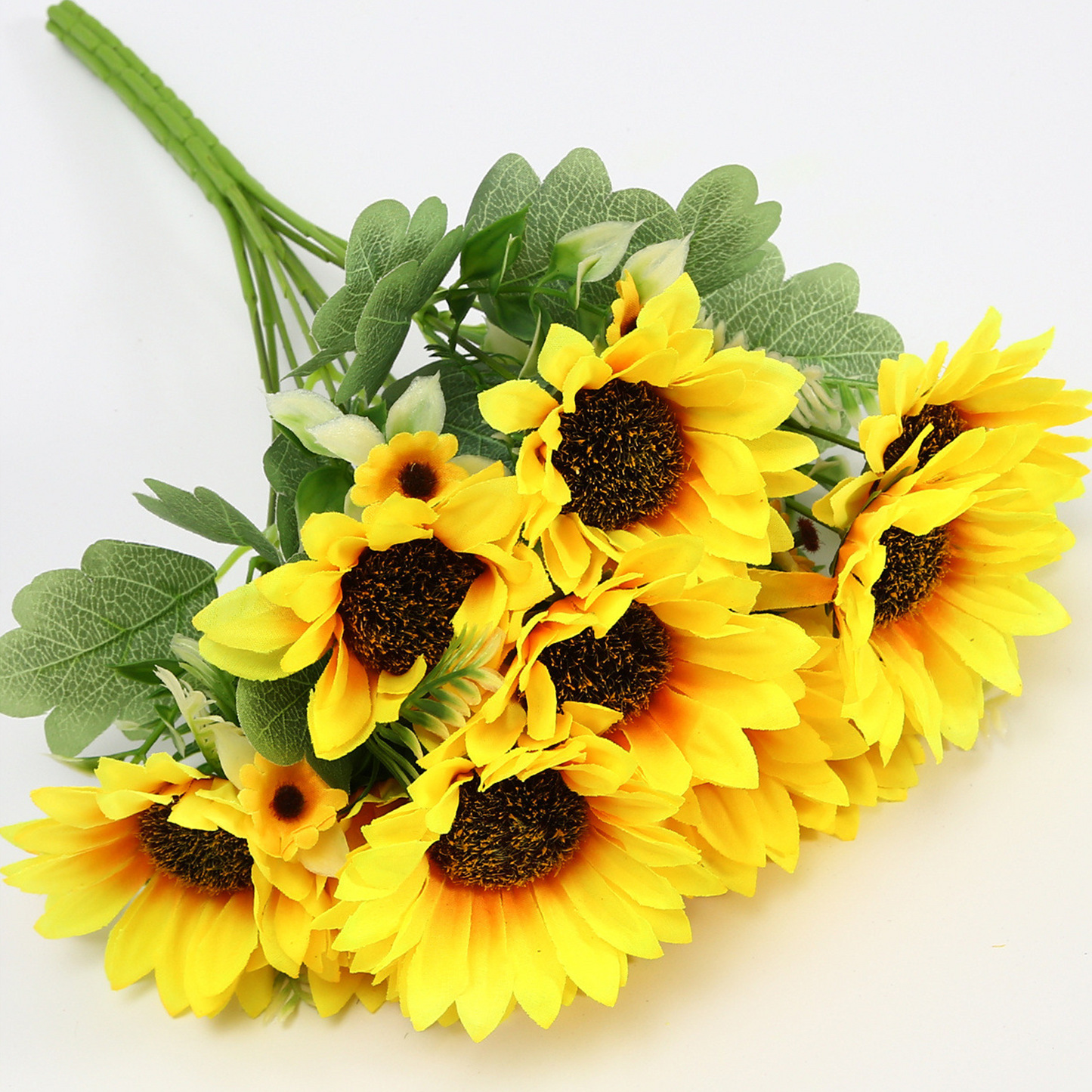 VATTEN HOME Ramo DE Flores Artificiales, 29 CM, POLIÉSTER, Polietileno, Hierro, COPOLÍMERO DE ETILENO-Acetato DE Vinilo, Realista, Puro Y Elegante