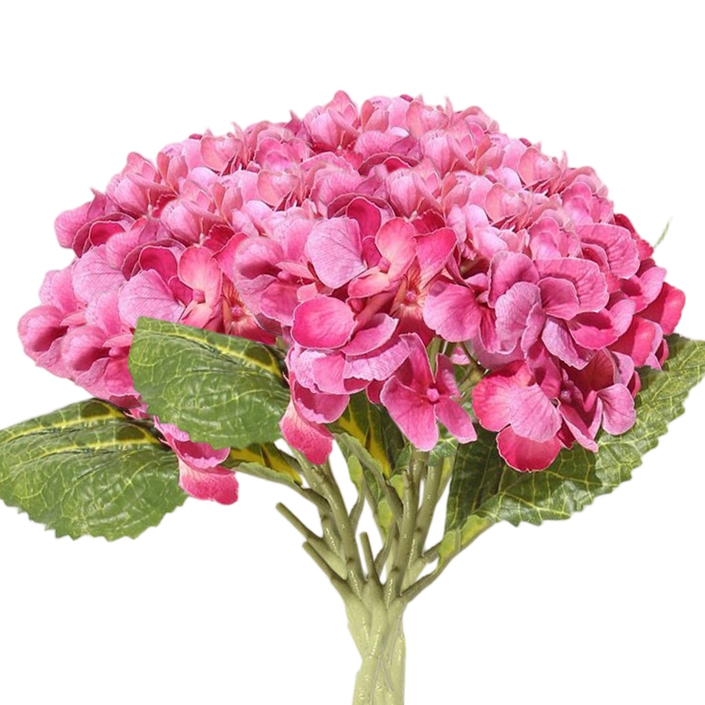 VATTEN HOME Ramo de hortensias Artificiales de 5 Flores con Tacto de película de 50 cm, Adecuado para arreglos Florales de Mesa para Bodas y Fiestas.