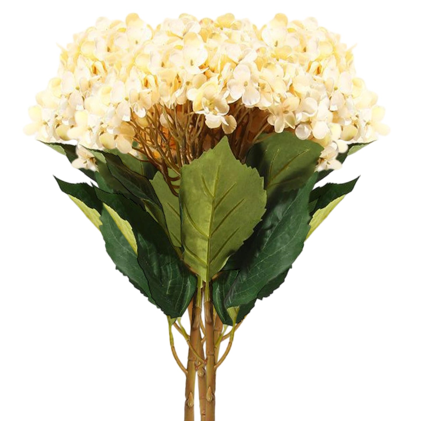 VATTEN HOME 2 hortensias Extra Grandes Ramo de hortensias de Seda de Tallo Largo Adecuado para Bodas, hogar, Hotel, decoración de Fiestas