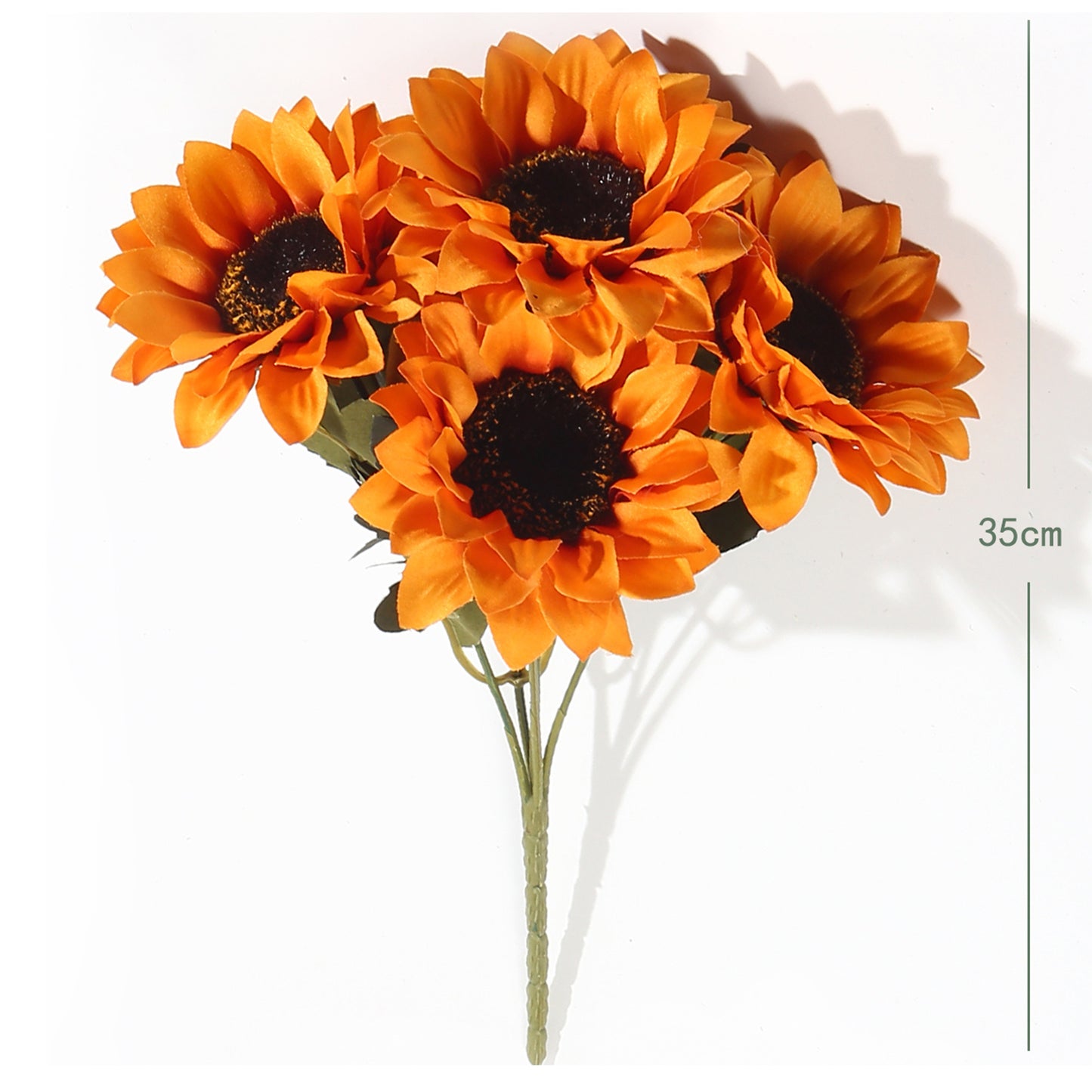 VATTEN HOME Ramo DE Flores Artificiales, 29 CM, POLIÉSTER, Polietileno, Hierro, COPOLÍMERO DE ETILENO-Acetato DE Vinilo, Realista, Puro Y Elegante