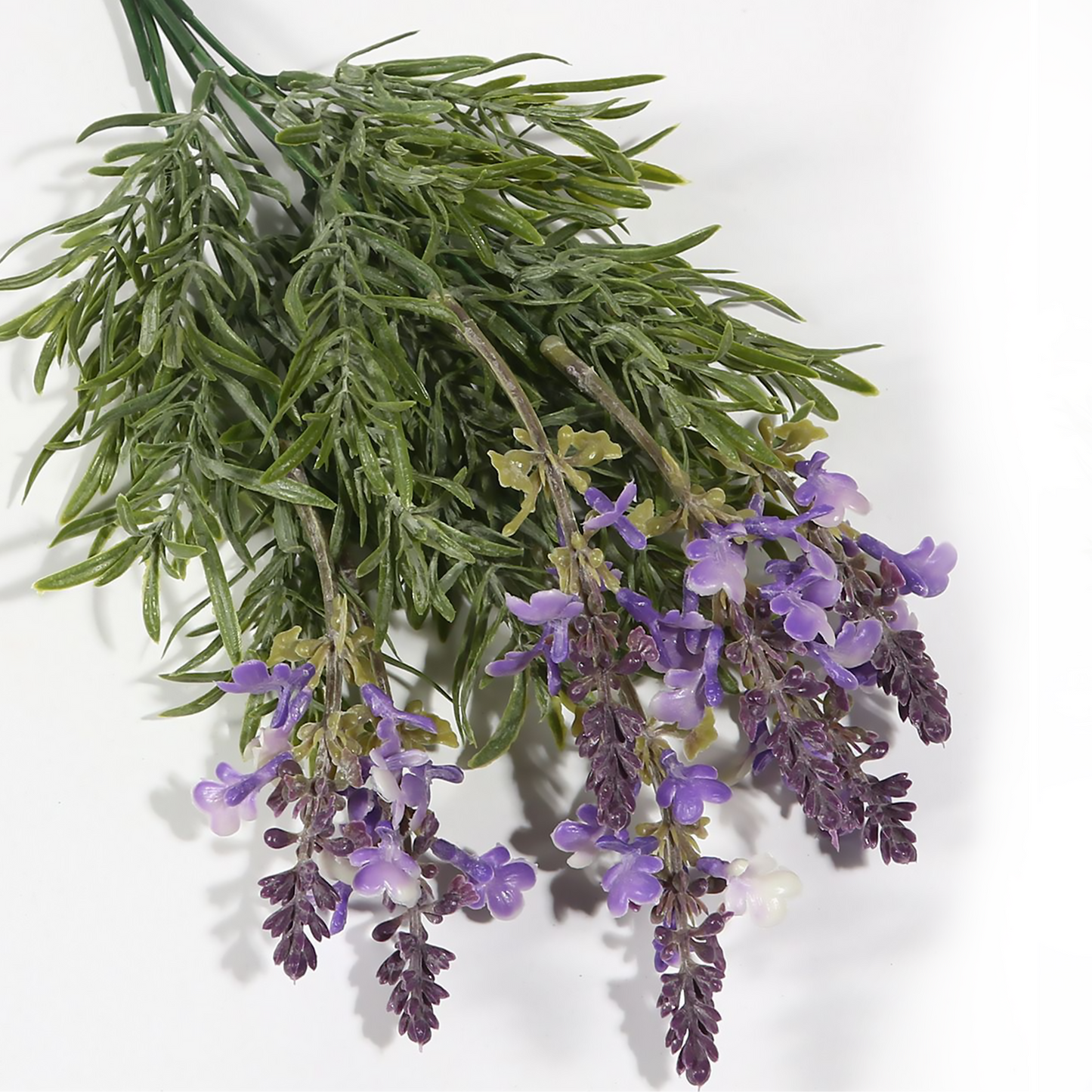Ramo DE Flores Artificiales, Blanco, Morado, Polietileno+Hierro, Realista, Puro Y Elegante, para Crear FÁCILMENTE UN Ambiente ROMÁNTICO Y Elegante