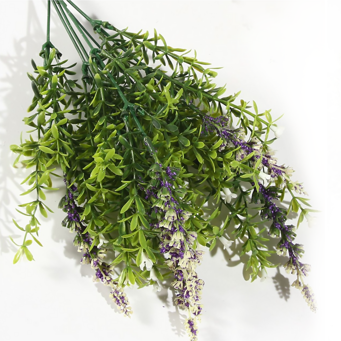 Ramo DE Flores Artificiales, Blanco, Morado, Polietileno+Hierro, Realista, Puro Y Elegante, para Crear FÁCILMENTE UN Ambiente ROMÁNTICO Y Elegante