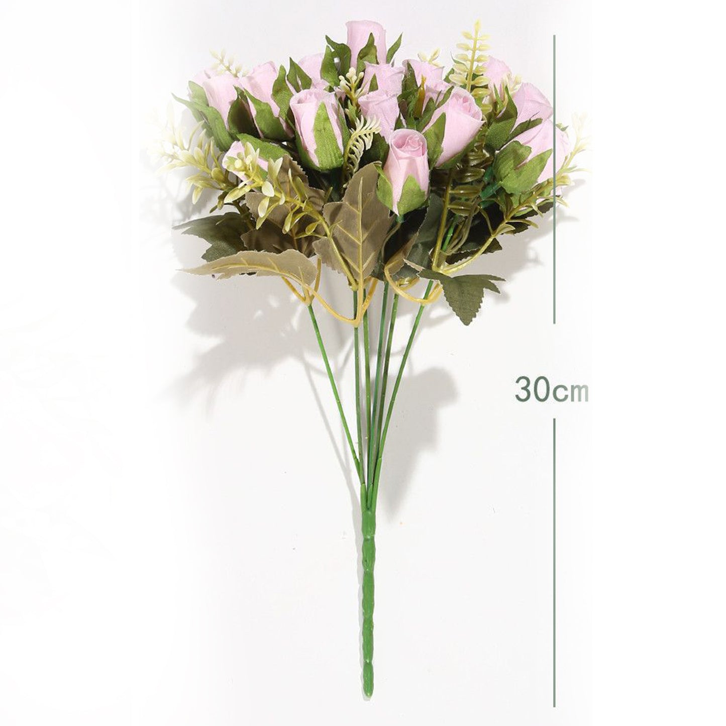 VATTEN HOME Flor DE Ramo Artificial 30CM, Blanco, Polietileno, POLIÉSTER, Hierro, Las Formas Florales Son Completas Y CONSISTENTES, con Capas RICAS, CLÁSICAS Y VERSÁTILES