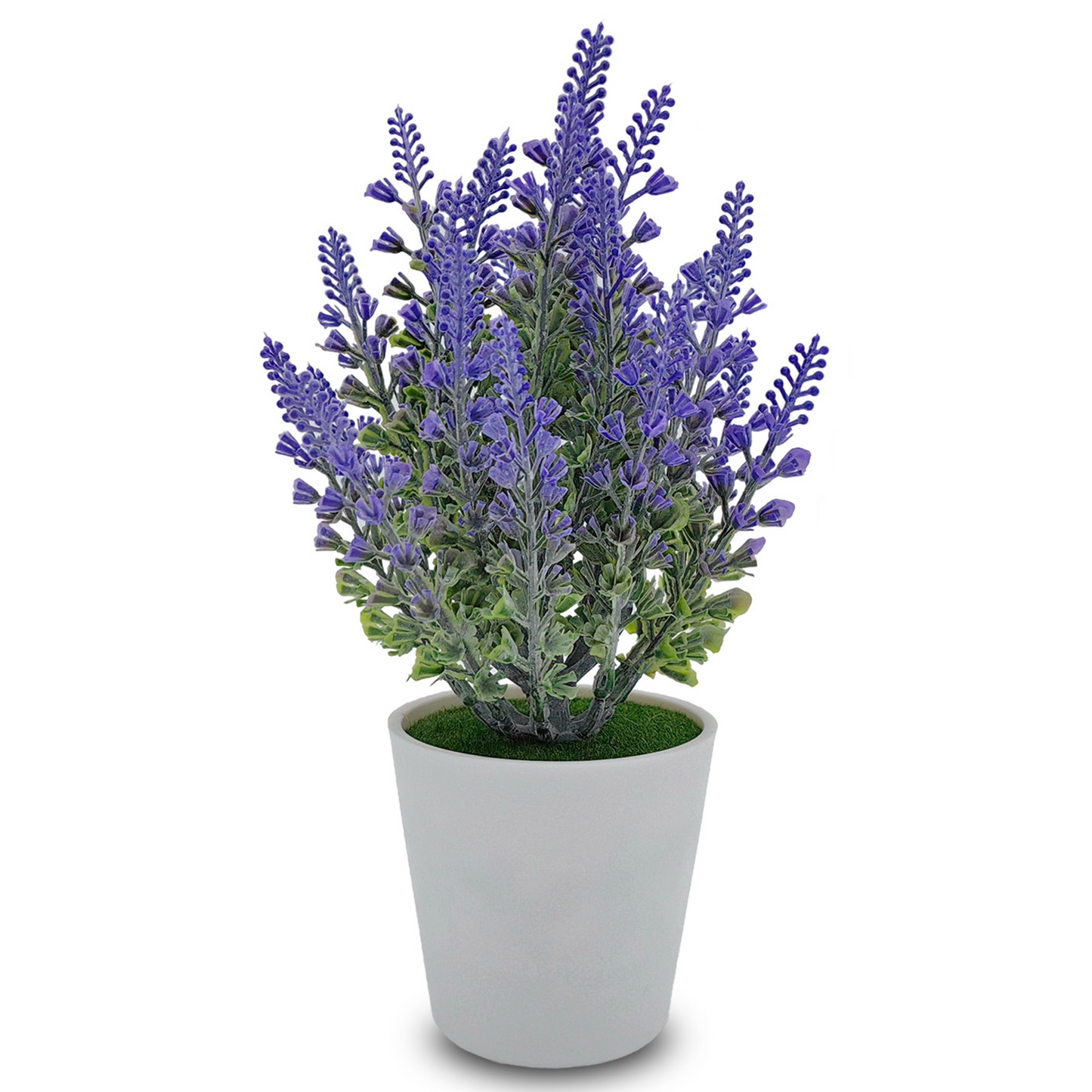 Adornos creativos de decoración en maceta de simulación artificial de plástico de lavanda de 23 x 7 cm