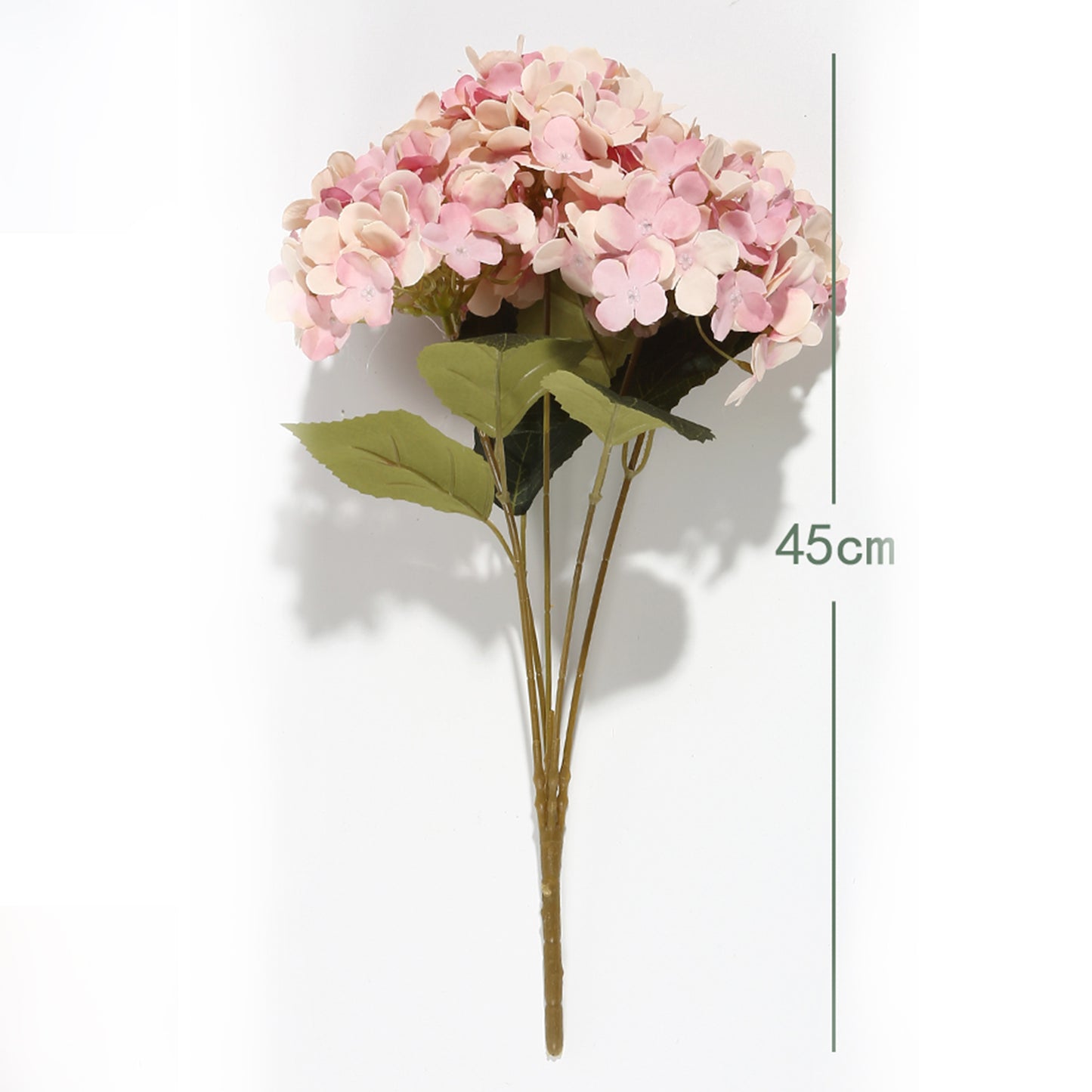 VATTEN HOME Flor Artificial, 45CM,5CM, POLIÉSTER, Polietileno, Hierro, Blanco, DECORACIÓN DE Interiores, SE Puede Utilizar para ARREGLOS Florales Y ENVASES DE Ramos