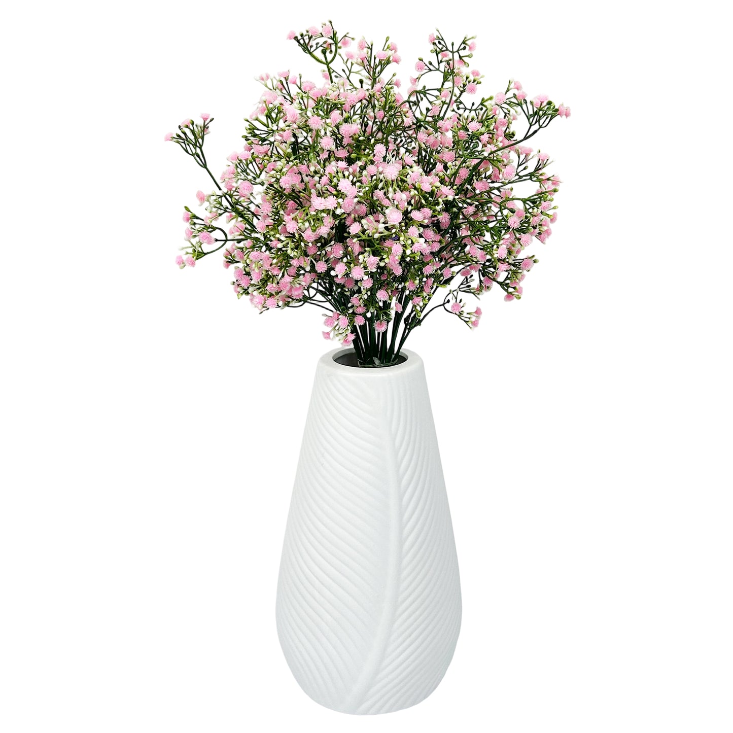 VATTEN HOME 5 Tenedor 25 Cabeza gypsophila Flor Artificial, 60CM, Amarillo, Rosa, Azul, Blanco, tapicería, se Puede Utilizar para arreglo Floral, Paquete Ramo