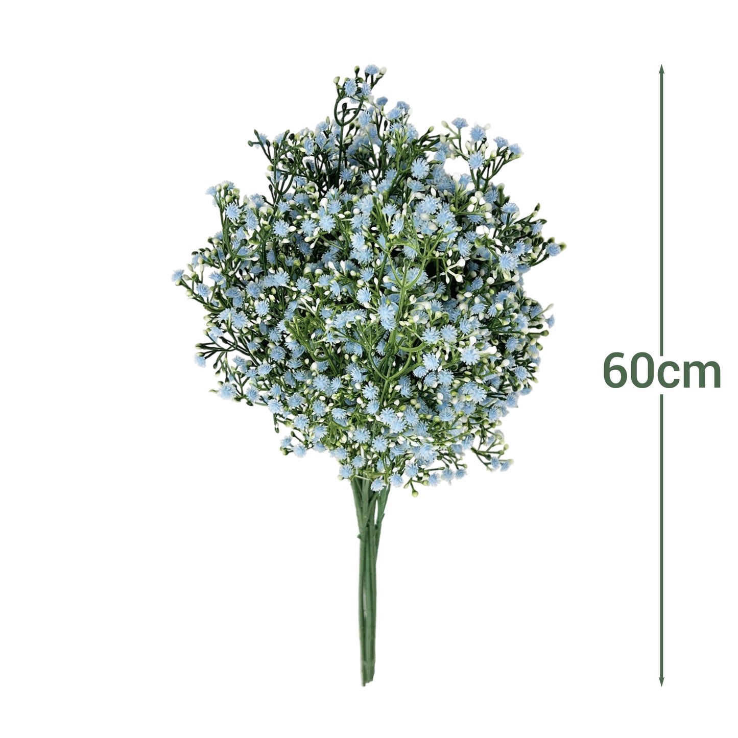 VATTEN HOME 5 Tenedor 25 Cabeza gypsophila Flor Artificial, 60CM, Amarillo, Rosa, Azul, Blanco, tapicería, se Puede Utilizar para arreglo Floral, Paquete Ramo