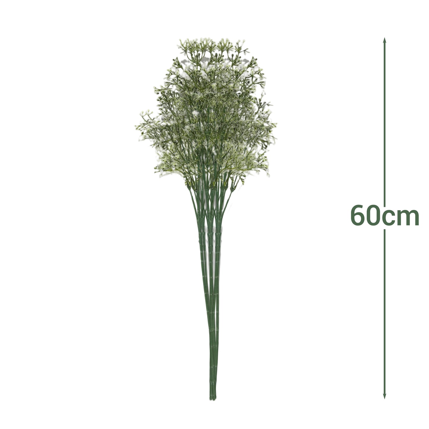 VATTEN HOME 5 Tenedor 25 Cabeza gypsophila Flor Artificial, 60CM, Amarillo, Rosa, Azul, Blanco, tapicería, se Puede Utilizar para arreglo Floral, Paquete Ramo