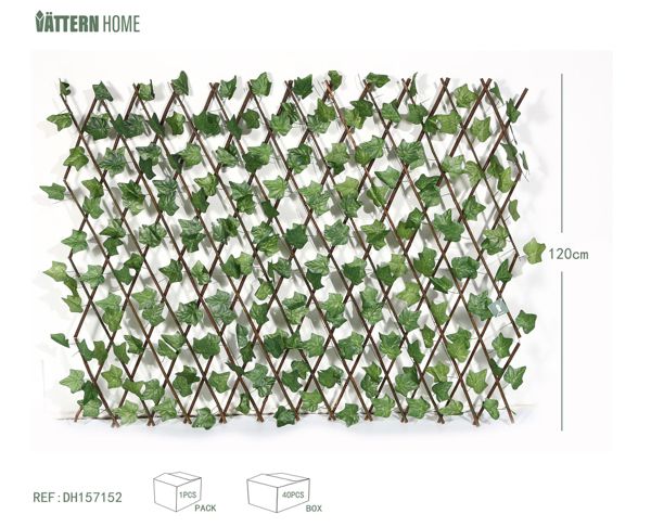 Hojas de batata 216 hojas. Valla de 120 cm de madera + plástico (PE) + poliéster de seda (poliéster) verde de capas gruesas, textura clara, natural y verdadera.