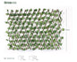 Hojas de batata 216 hojas. Valla de 120 cm de madera + plástico (PE) + poliéster de seda (poliéster) verde de capas gruesas, textura clara, natural y verdadera.