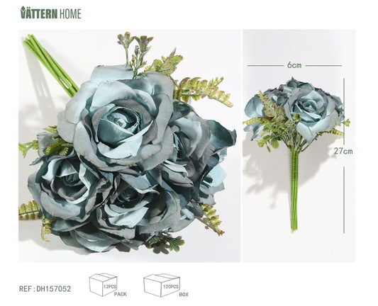 Ramo de 7 rosas rizadas 27*6CM