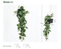 Cesta colgante de rábano verde 72CM, 10*8.5CMPE verde