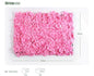 La hilera de flores de 60*40 CM de plástico + poliéster de seda en forma de flor rosa es completa y rica, rica en capas, adecuada para la decoración de ventanas, paredes de flores de fondo, etc.