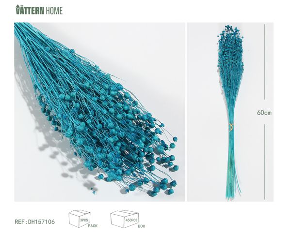 Frijoles de acacia secos artificiales 60CM45G azul para decoración de interiores, la decoración del espacio es eternamente romántica y la vida hogareña está llena de sentido ritual.