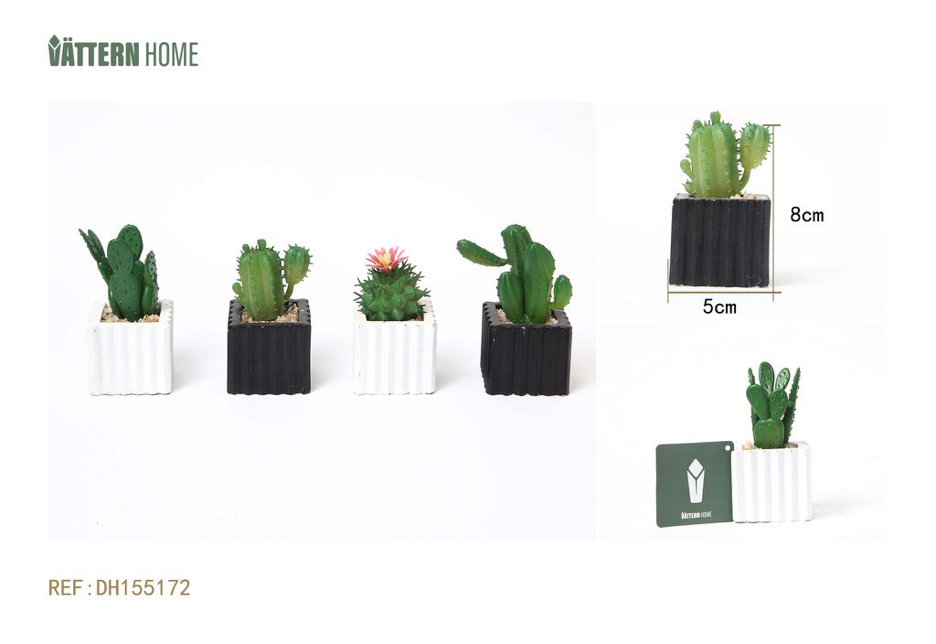 Planta de simulación de plástico 5*8CM Serie Verde
