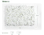 Fila de flores 60*40CM plástico + poliéster de seda patrón de flores blancas capas completas y ricas, adecuado para la decoración de ventanas, paredes de flores de fondo, etc.