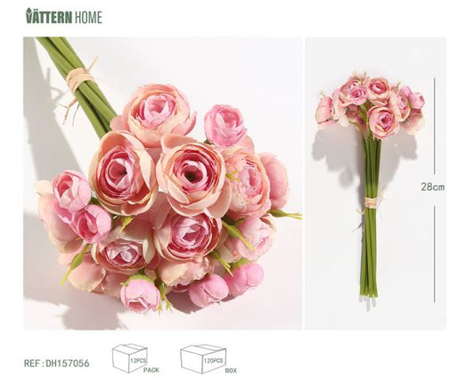 21 pequeñas rosas de té sin hojas de 28 cm