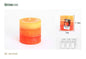 Vela de tres colores en forma de pilar de 7*7,3 cm de parafina con sabor a naranja (naranja) que dura 30 horas