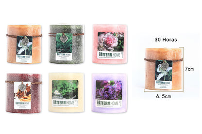 Vela Pilar Perfumada Para Un Ambiente Relajante Velas Aromáticas Decorativas