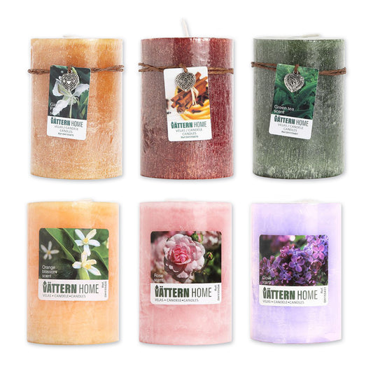 Vela Pilar Perfumada Para Un Ambiente Relajante Velas Aromáticas Decorativas
