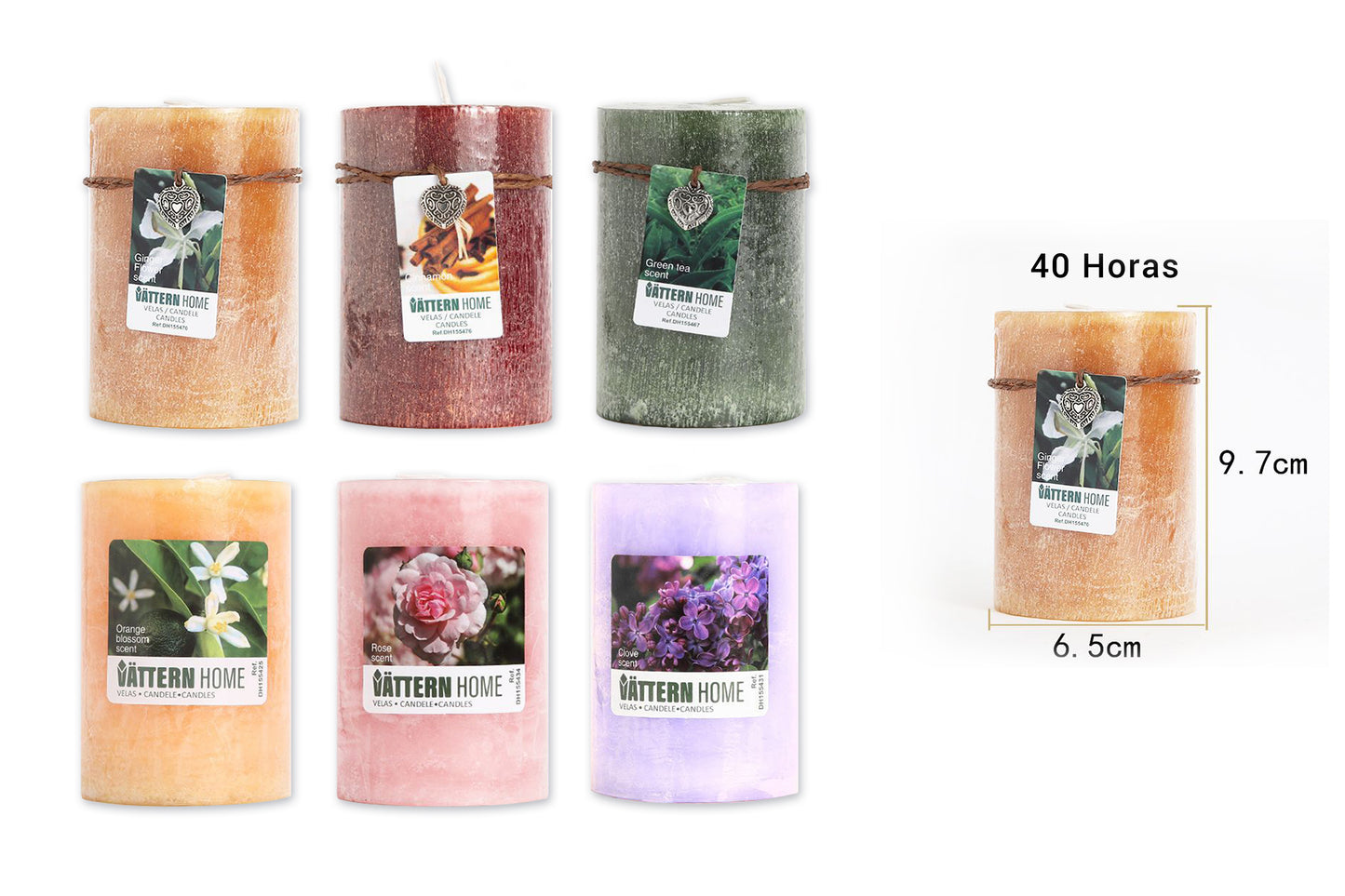 Vela Pilar Perfumada Para Un Ambiente Relajante Velas Aromáticas Decorativas